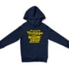 Neengala Tholanju Poorengala Illa Naane Drop Pannatta Unisex Youth Hoodie in Navy Color