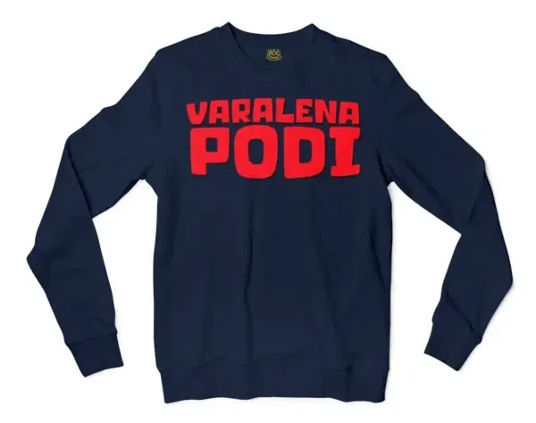 Varalena Podi Men/Unisex Long Sleeve T-Shirt in Navy Color