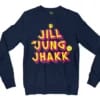 Jill Jung Jhakk Men/Unisex Long Sleeve T-Shirt in Navy Color