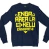 Enga Area La Pei Kelu Ennapathi Men/Unisex Long Sleeve Sweatshirt in Navy Color