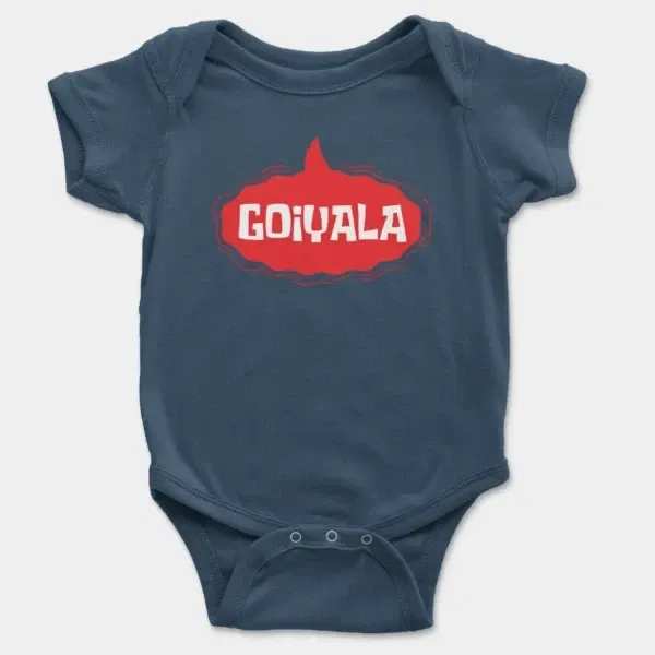 Goiyala Short Sleeve Baby Onesie in Navy Color