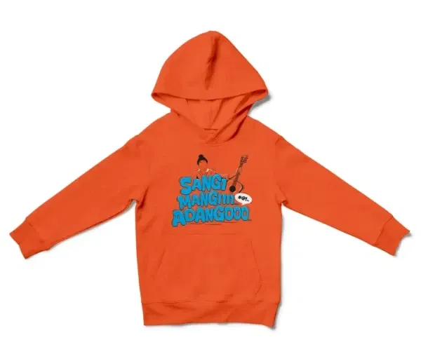 Sangi Mangiiiii….. Adangoooo Unisex Youth Hoodie in Orange Color