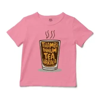 Thambi Innum Tea Varala Unisex Toddler T-Shirt in Pink Color