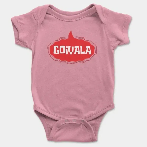 Goiyala Short Sleeve Baby Onesie in Pink Color