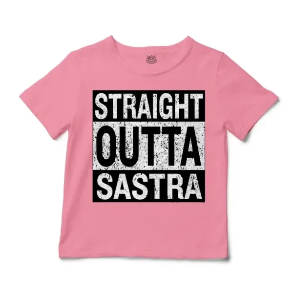 Straight Outta Sastra Unisex Toddler T-Shirt in Pink Color