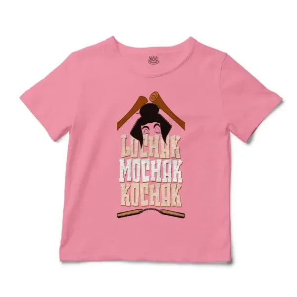 Lochak Mochak Kochak Unisex Toddler T-Shirt in Pink Color