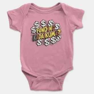 Funding Kadaikuma Short Sleeve Baby Onesie in Pink Color