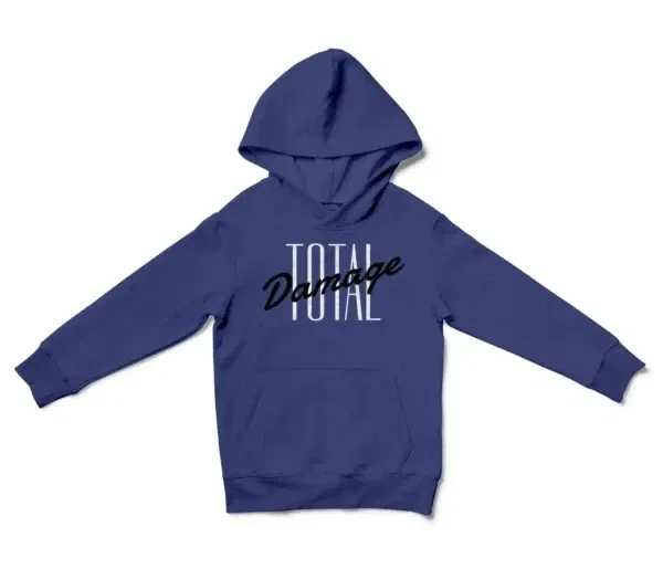 Total Damage Unisex Youth Hoodie in Purple Color