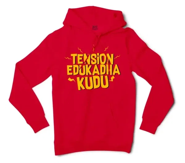 Tension Edukadha Kudu Men/Unisex Hoodie in Red Color