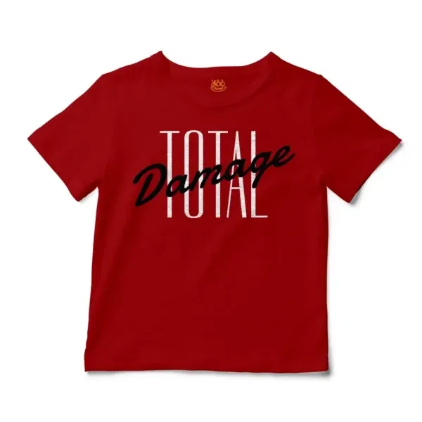 Total Damage Unisex Toddler T-Shirt in Red Color