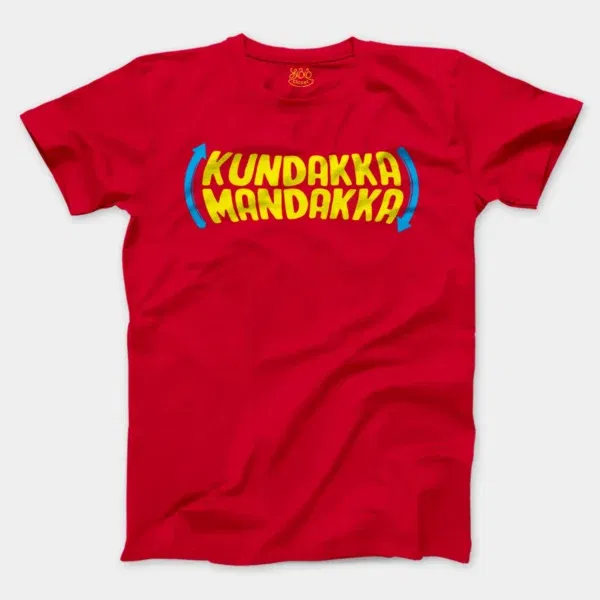 Kundakka Mandakka Men/Unisex T-Shirt in Red Color