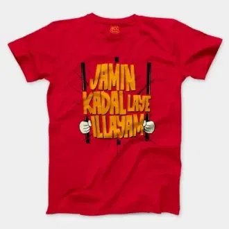 Jamin, Kadal Laye Illayam Men/Unisex T-Shirt in Red Color