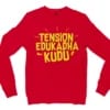 Tension Edukadha Kudu Men/Unisex Long Sleeve T-Shirt in Red Color