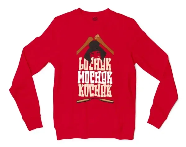 Lochak Mochak Kochak Men/Unisex Long Sleeve T-Shirt in Red Color