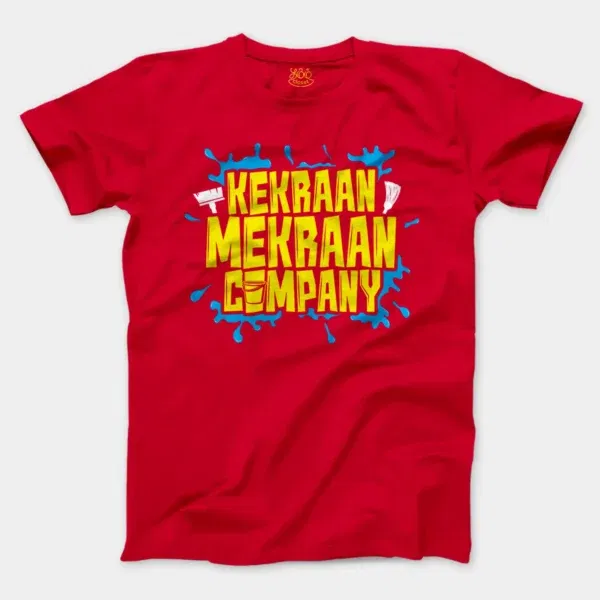 Kekraan Mekraan Company Men/Unisex T-Shirt in Red Color