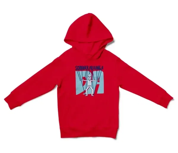 Sodhikkaraangada Unisex Youth Hoodie in Red Color