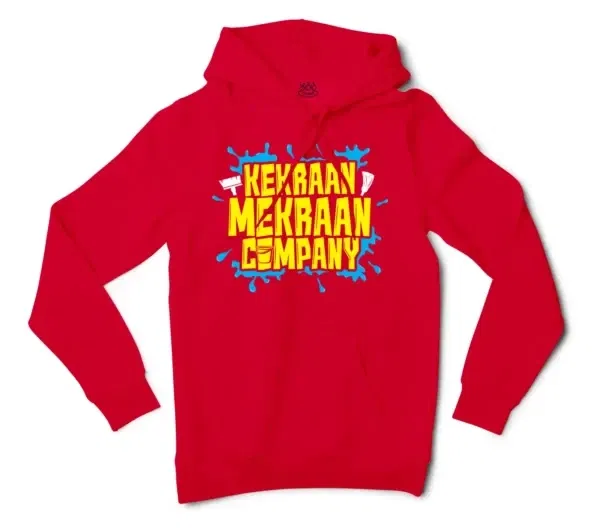 Kekraan Mekraan Company Men/Unisex Hoodie in Red Color