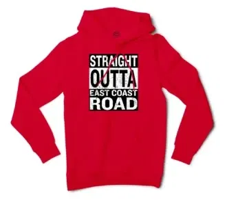 Straight Outta Ecr Men/Unisex Hoodie in Red Color