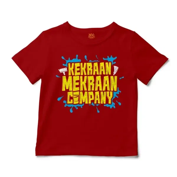 Kekraan Mekraan Company Unisex Toddler T-Shirt in Red Color