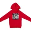 Straight Outta Nair Mess Unisex Youth Hoodie in Red Color