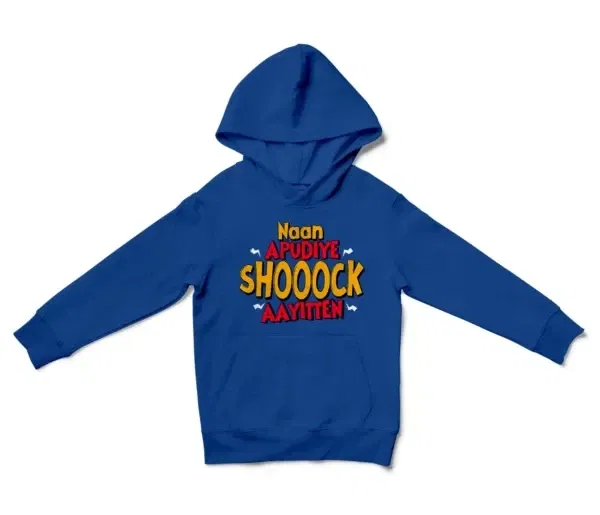 Naan Apudiye Shoooock Aayitten Unisex Youth Hoodie in Royal Color