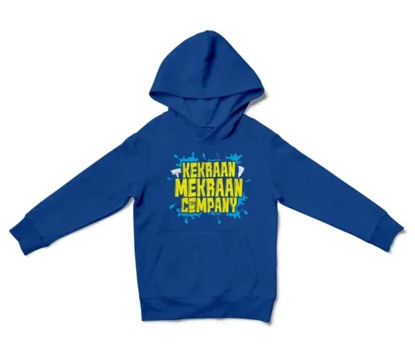 Kekraan Mekraan Company Unisex Youth Hoodie in Royal Color