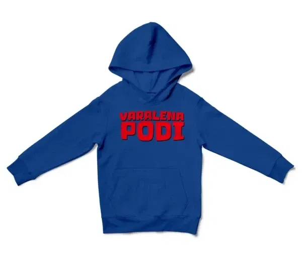 Varalena Podi Unisex Youth Hoodie in Royal Color