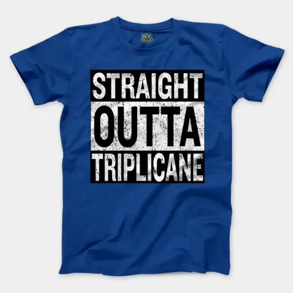 Straight Outta Triplicane Men/Unisex T-Shirt in Royal Color