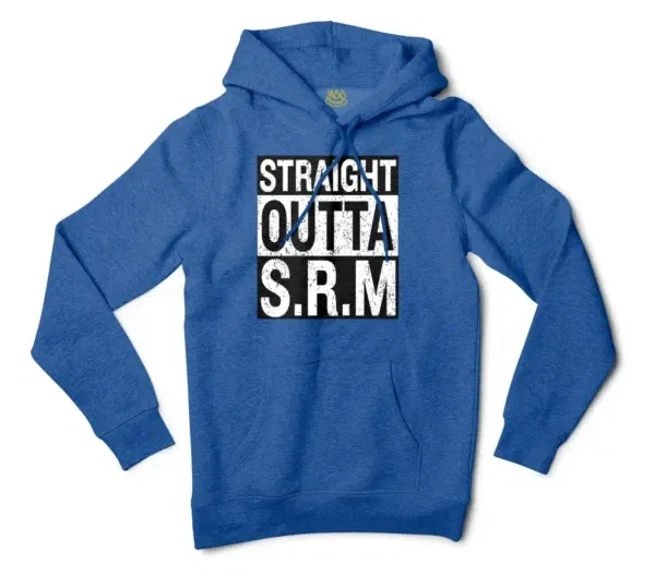 Straight Outta Srm University Men/Unisex Hoodie in Royal Heather Color