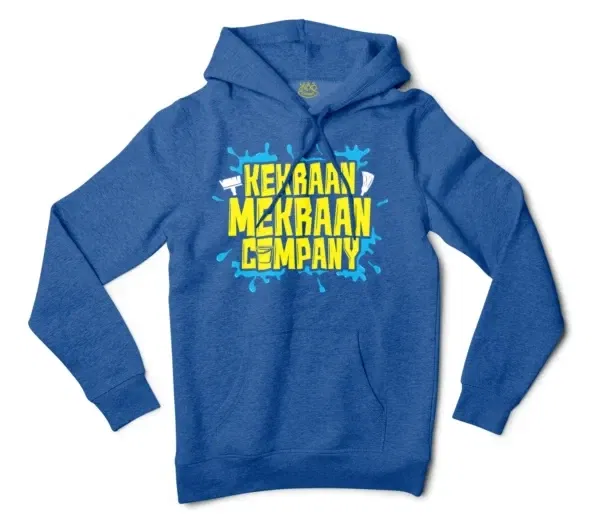 Kekraan Mekraan Company Men/Unisex Hoodie in Royal Heather Color