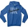 Total Damage Men/Unisex Hoodie in Royal Heather Color
