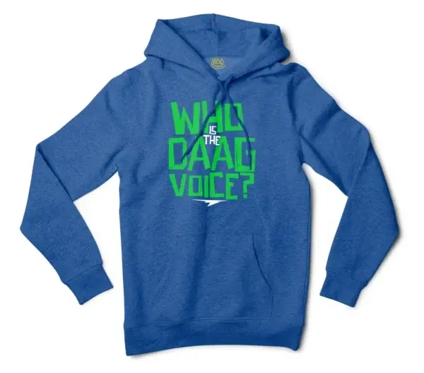 Who Is The Daag Voice Men/Unisex Hoodie in Royal Heather Color