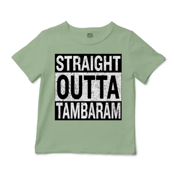 Straight Outta Tambaram Unisex Toddler T-Shirt in Sage Color