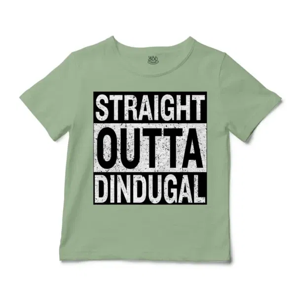 Straight Outta Dindugal Unisex Toddler T-Shirt in Sage Color