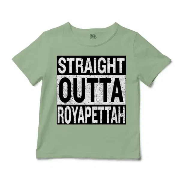 Straight Outta Royapettah Unisex Toddler T-Shirt in Sage Color