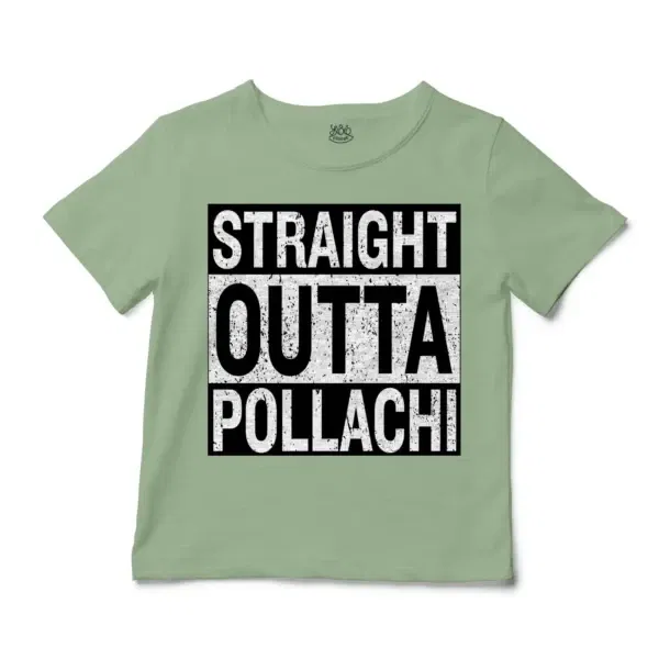 Straight Outta Pollachi Unisex Toddler T-Shirt in Sage Color