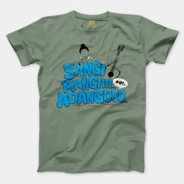 Sangi Mangiiiii….. Adangoooo Men/Unisex T-Shirt in Sage Color