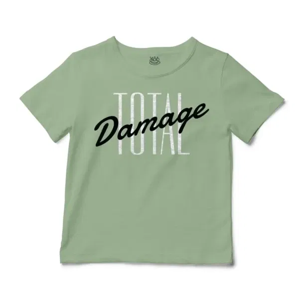 Total Damage Unisex Toddler T-Shirt in Sage Color