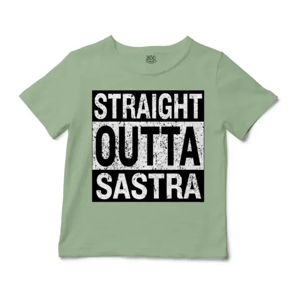 Straight Outta Sastra Unisex Toddler T-Shirt in Sage Color