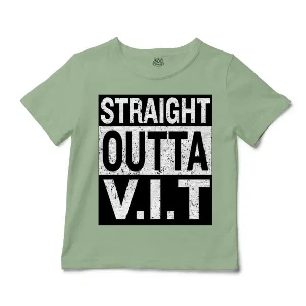 Straight Outta Vit Unisex Toddler T-Shirt in Sage Color