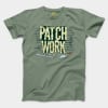 Patch Work Men/Unisex T-Shirt in Sage Color