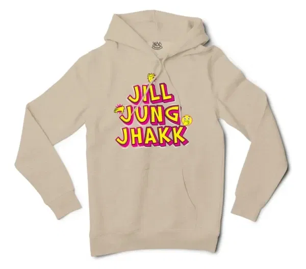 Jill Jung Jhakk Men/Unisex Hoodie in Sandstone Color