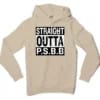Straight Outta Psbb Men/Unisex Hoodie in Sandstone Color