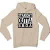 Straight Outta Sboa Men/Unisex Hoodie in Sandstone Color