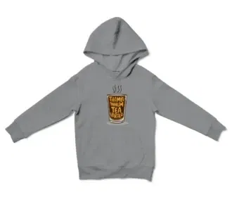 Thambi Innum Tea Varala Unisex Youth Hoodie in Sport Grey Color