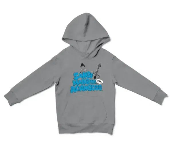 Sangi Mangiiiii….. Adangoooo Unisex Youth Hoodie in Sport Grey Color