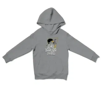 Idhu Vaaliba Vayasu Unisex Youth Hoodie in Sport Grey Color