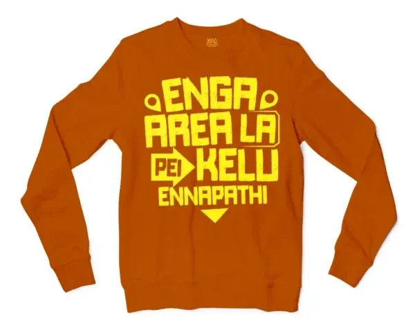 Enga Area La Pei Kelu Ennapathi Men/Unisex Long Sleeve T-Shirt in Texas Orange Color