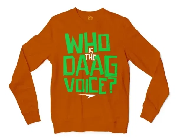 Who Is The Daag Voice Men/Unisex Long Sleeve T-Shirt in Texas Orange Color