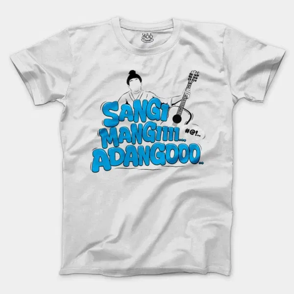 Sangi Mangiiiii….. Adangoooo Men/Unisex T-Shirt in White Color